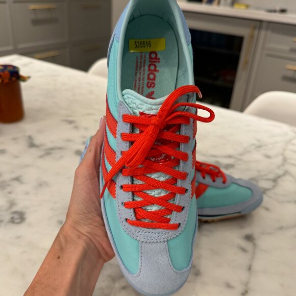 Adidas SL 72 OG | Semi Flash Aqua / Bright Red | Women's Size 7.5 US or 6 UK - Picture 4 of 7